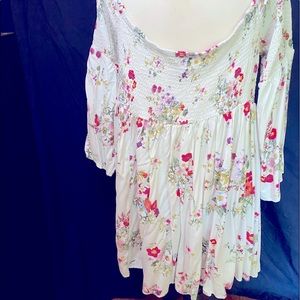 Off the shoulder bell 3/4 sleeves fit and flare torrid size 3 dress